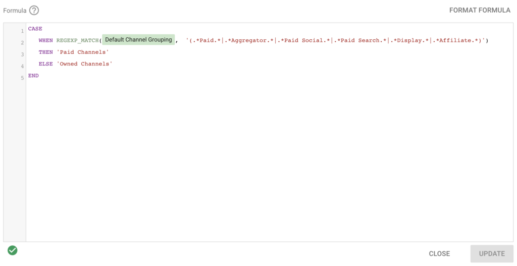 looker studio regex