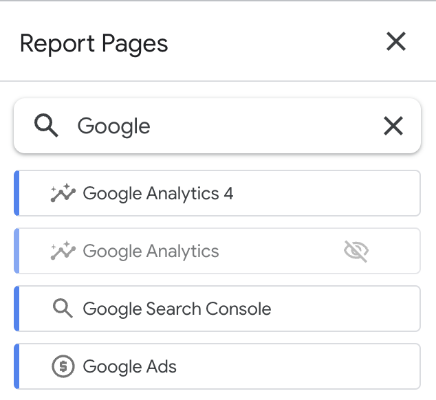 Looker Studio Report Navigation - Edit Mode