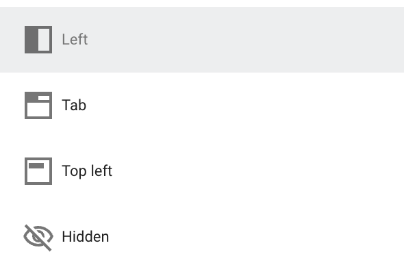 Looker Studio Report Navigation - Navigation Types Mode