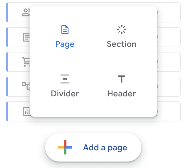 How to add a page in Looker Studio