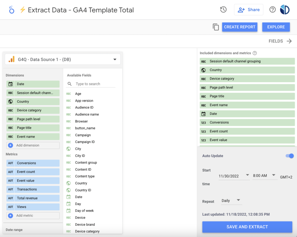Extract Data GA4 Quotas - Data Bloo
