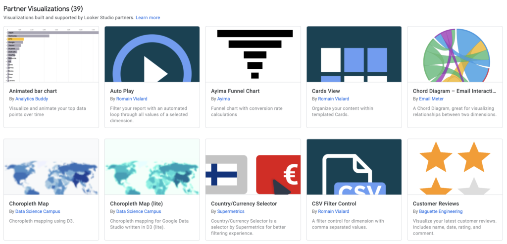 Google Looker Studio Community Visualizations - Data Bloo