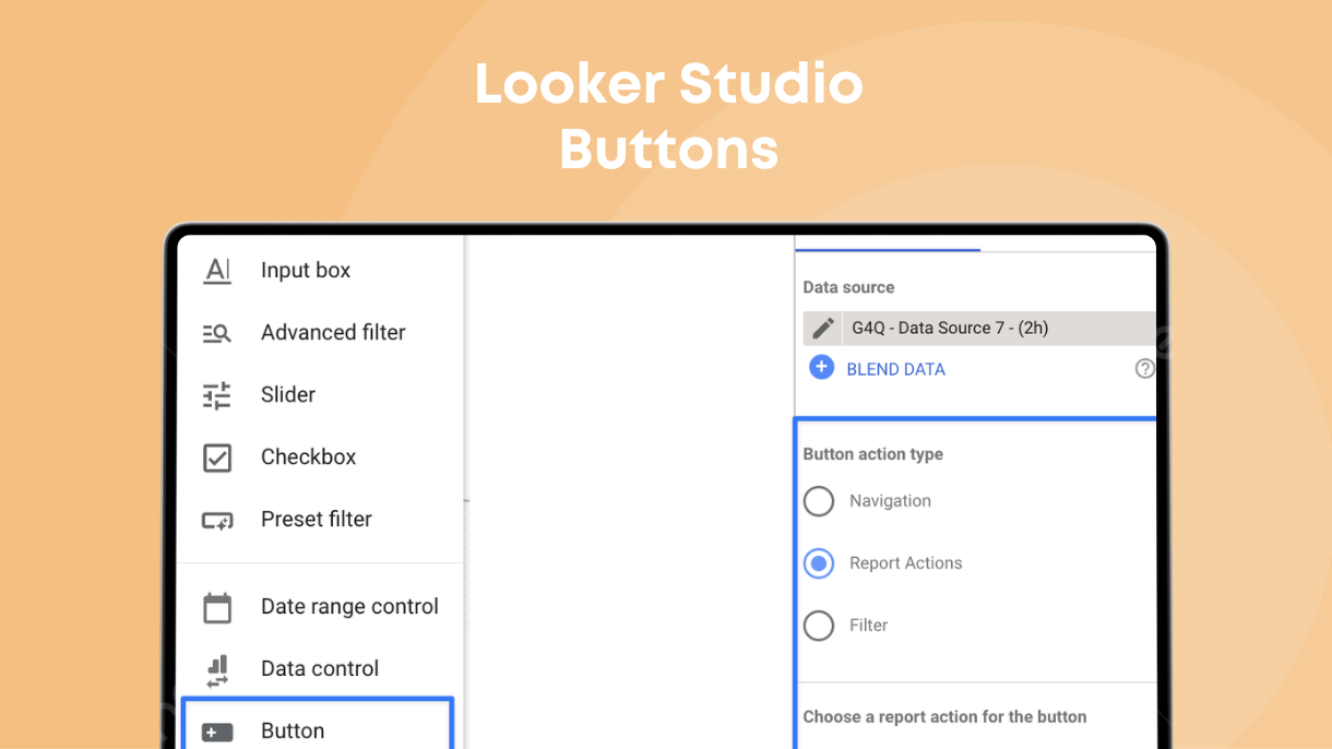 Looker Studio Buttons - Data Bloo