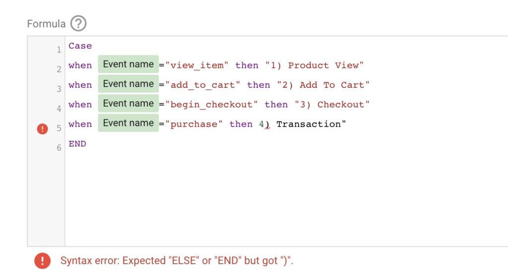 Syntax Error Looker Studio Case When - Data Bloo