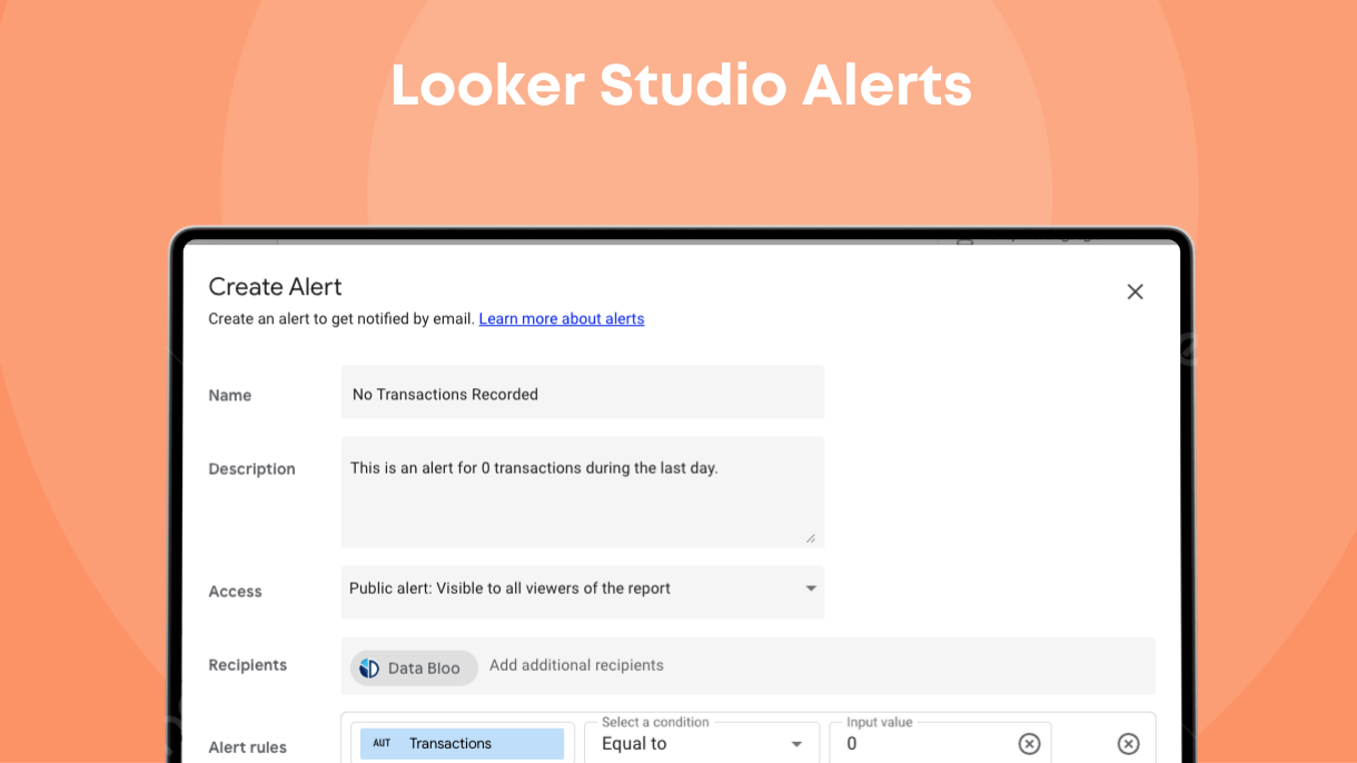 Looker Studio Alerts - Data Bloo