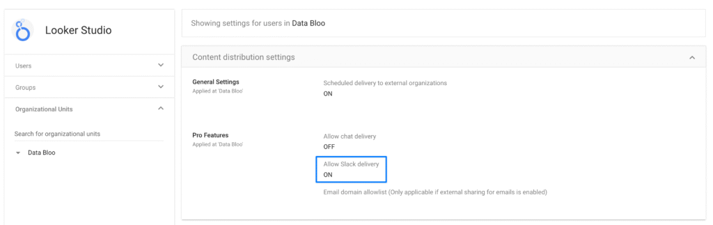 Enable Slack delivery in Google Admin Console - Data Bloo