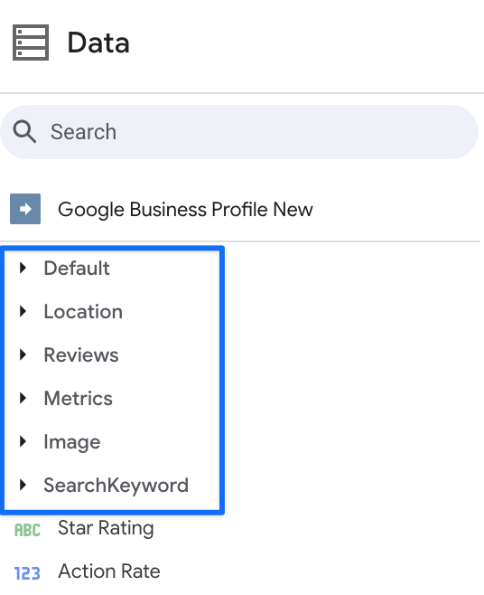 Google Business Profile Category Fields - Data Bloo
