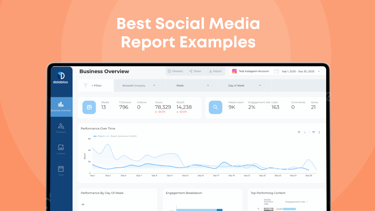 Best Social Media Report Examples - Data Bloo